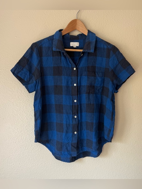 Lucky Brand Tops - ❇️Lucky Brand Blue and Black Buffalo Check Short Sleeve Button-Down 2 for $22❇️